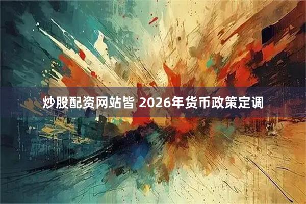 炒股配资网站皆 2026年货币政策定调